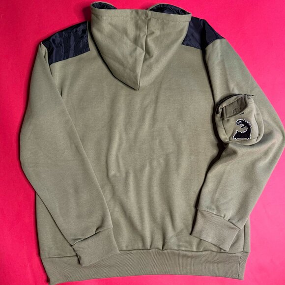 Upcycled Unisex Festival Pullover Hoodie, Street Style, Size L - Picture 6 of 11